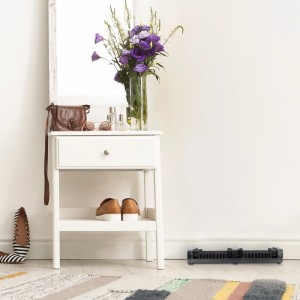 Relaxdays Schuhabstreifer Holz Schwarz Rutschfest 5,5 cm x 36 cm x 26 cm 1,1 kg
