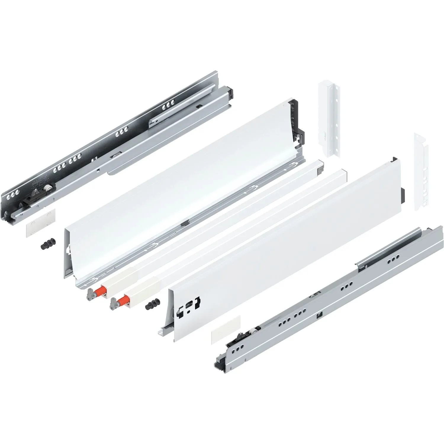 Blum D-Reling K Tandembox antaro Vollauszug 600 mm 65 kg Seidenweiß 1 Paar