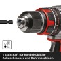 Detailaufnahme: Einhell Bit-Set mit Akkuschrauberaufnahme. Schraubenzieher Zubehör für Bohrmaschinen.