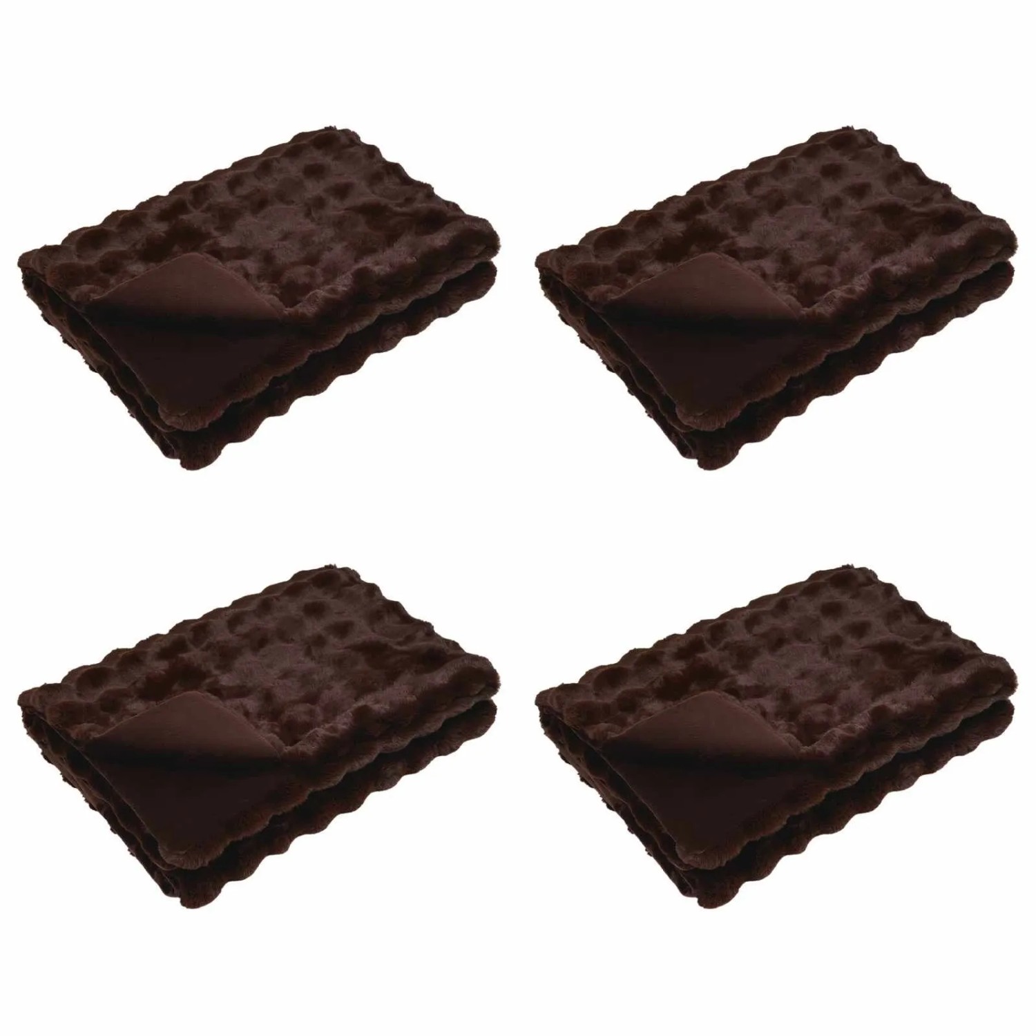 vidaXL Kunstfell Kaninchenfell Decke 4 Stk Kamel 150 x 220 cm 42021798 günstig online kaufen