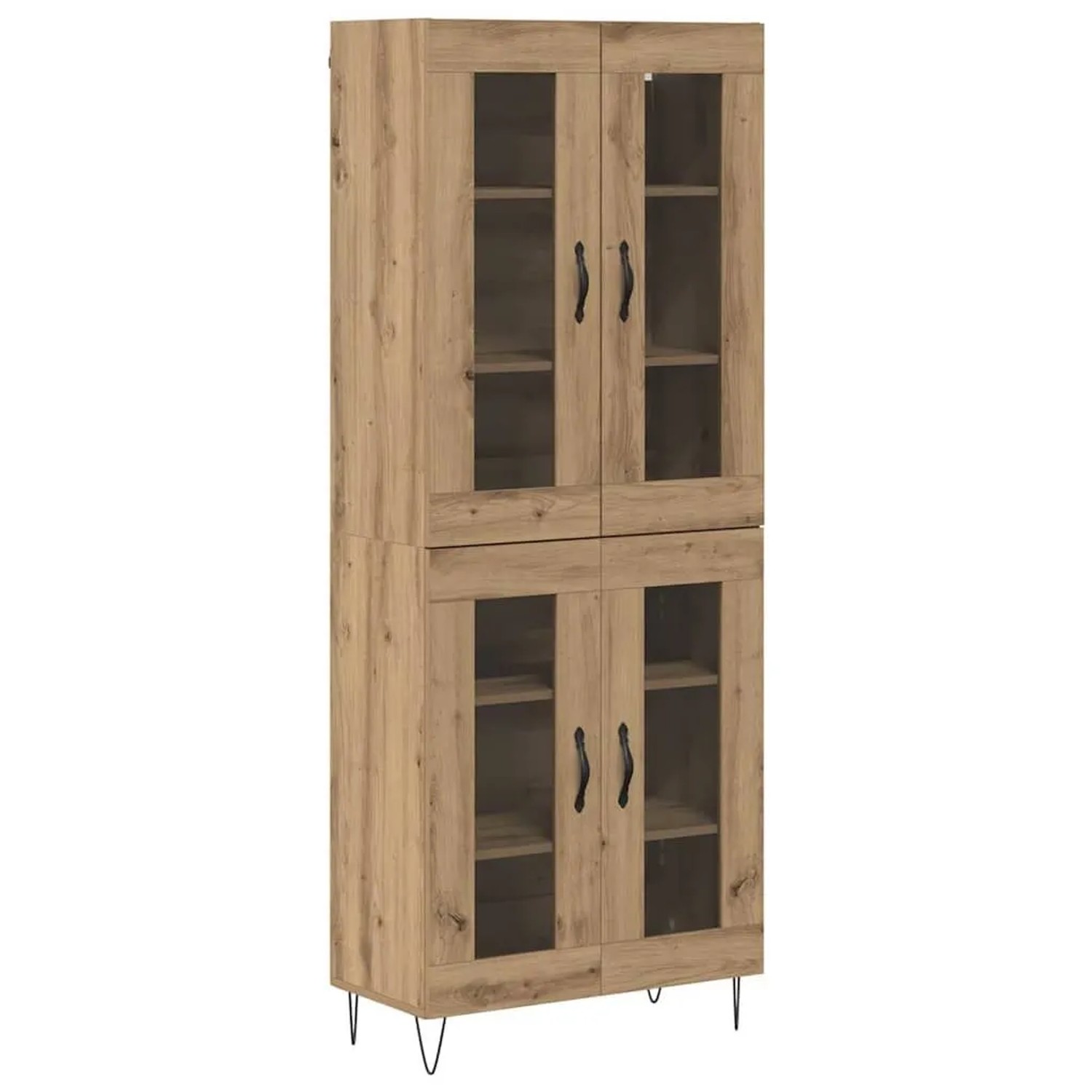 vidaXL Highboard Artisan-Eiche 69,5 x 34 x 180 cm Holzwerkstoff 3403175 günstig online kaufen