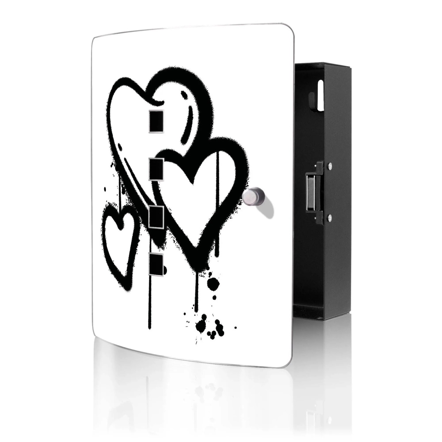 Banjado Design Schlüsselkasten Aus Edelstahl Für 10 Schlüssel 24x21,5x7cm M günstig online kaufen