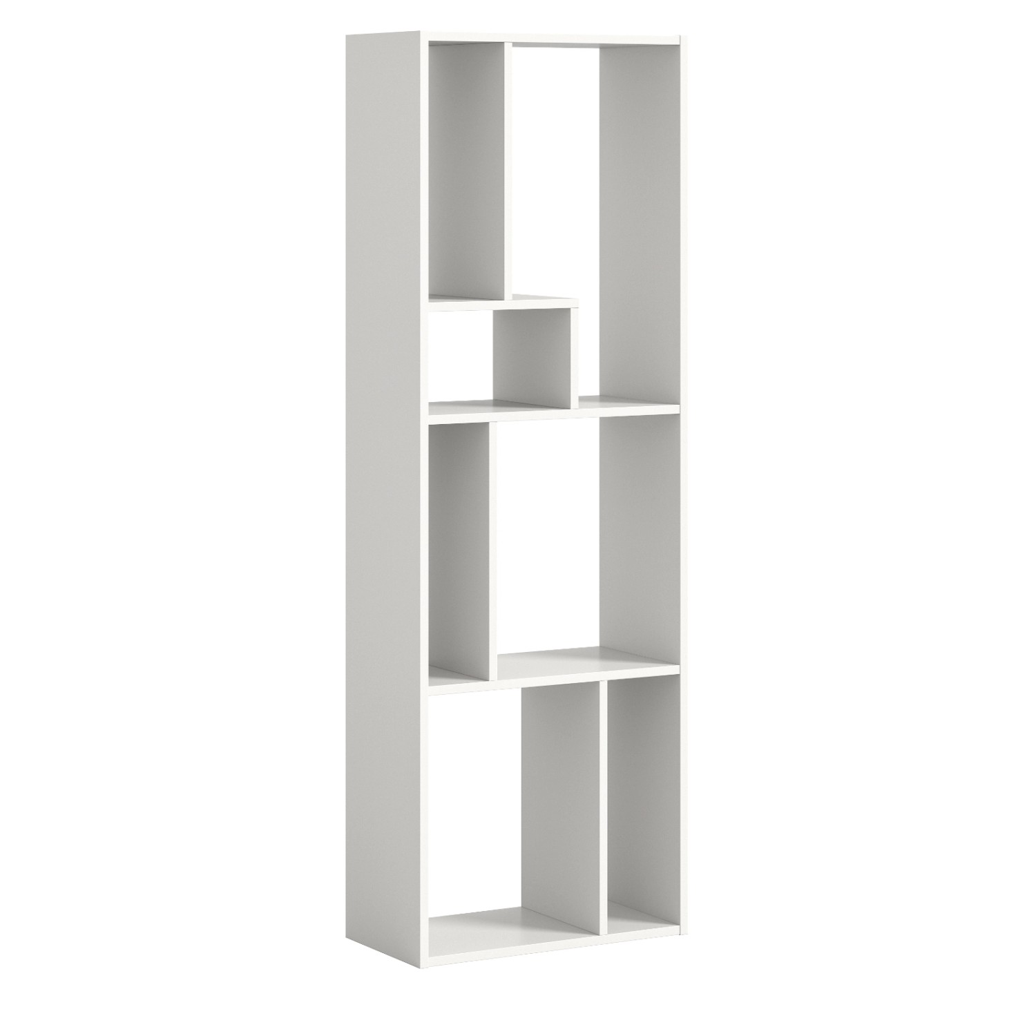 Inn.Furn Regal Weiß 159 x 54 cm Standregal mit 7 Fächern Merlyn günstig online kaufen