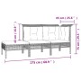 vidaXL Garten-Lounge-Set, 10-teilig, grau, Poly Rattan mit Kissen. Gartenmöbel für Terrasse und Garten.