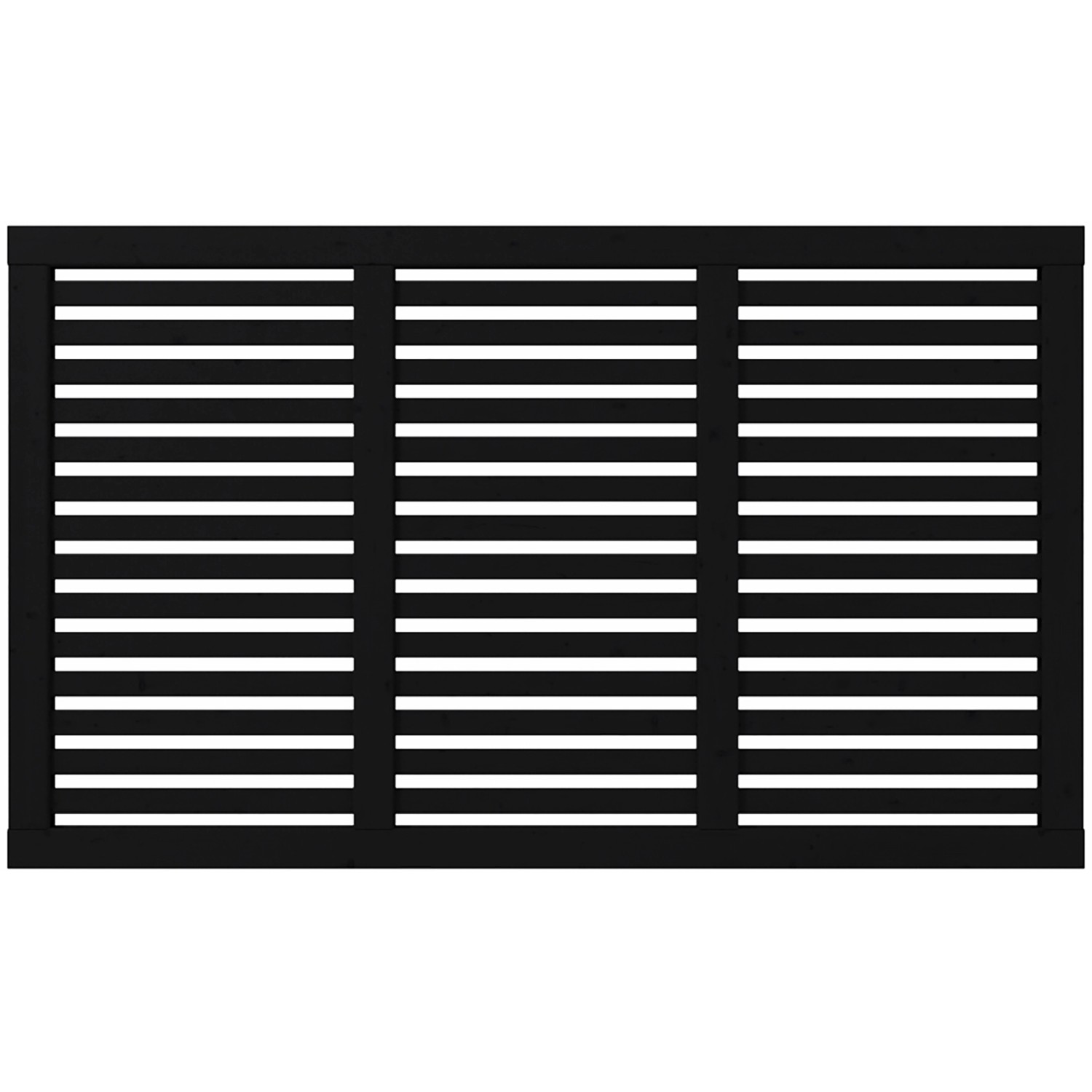 Sichtschutzzaun Harmoni Nadelholz Schwarz 180 cm x 107 cm günstig online kaufen