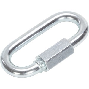 Verzinktes Schraubnotglied, 5 mm Durchmesser, für sichere Verbindungen von Ketten und Ösen.
