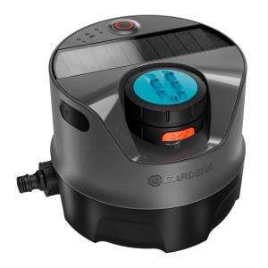 Gardena AquaPrecise solarbetriebenes Bewässerungssystem für Rasenflächen.