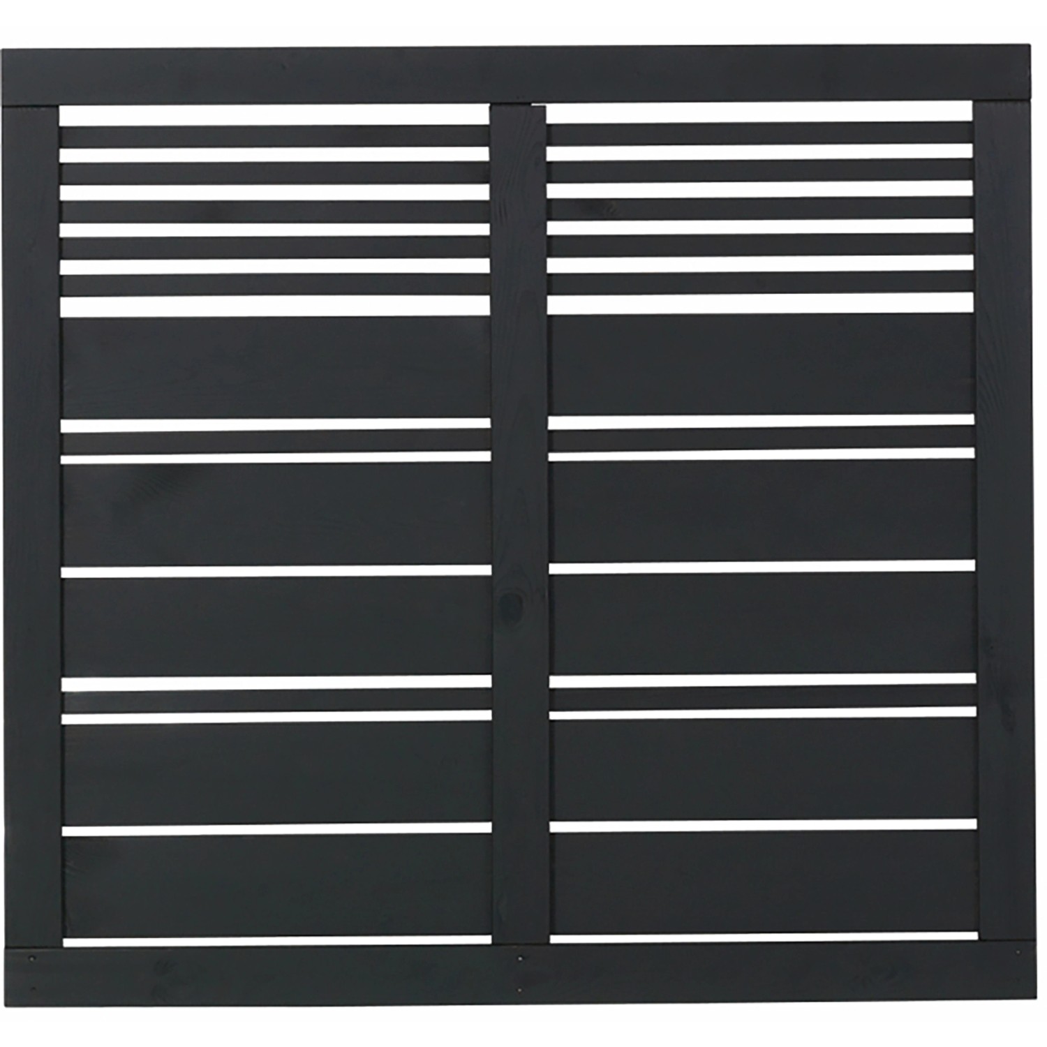 Sichtschutzzaun Silence Nadelholz Schwarz 120 cm x 110 cm günstig online kaufen