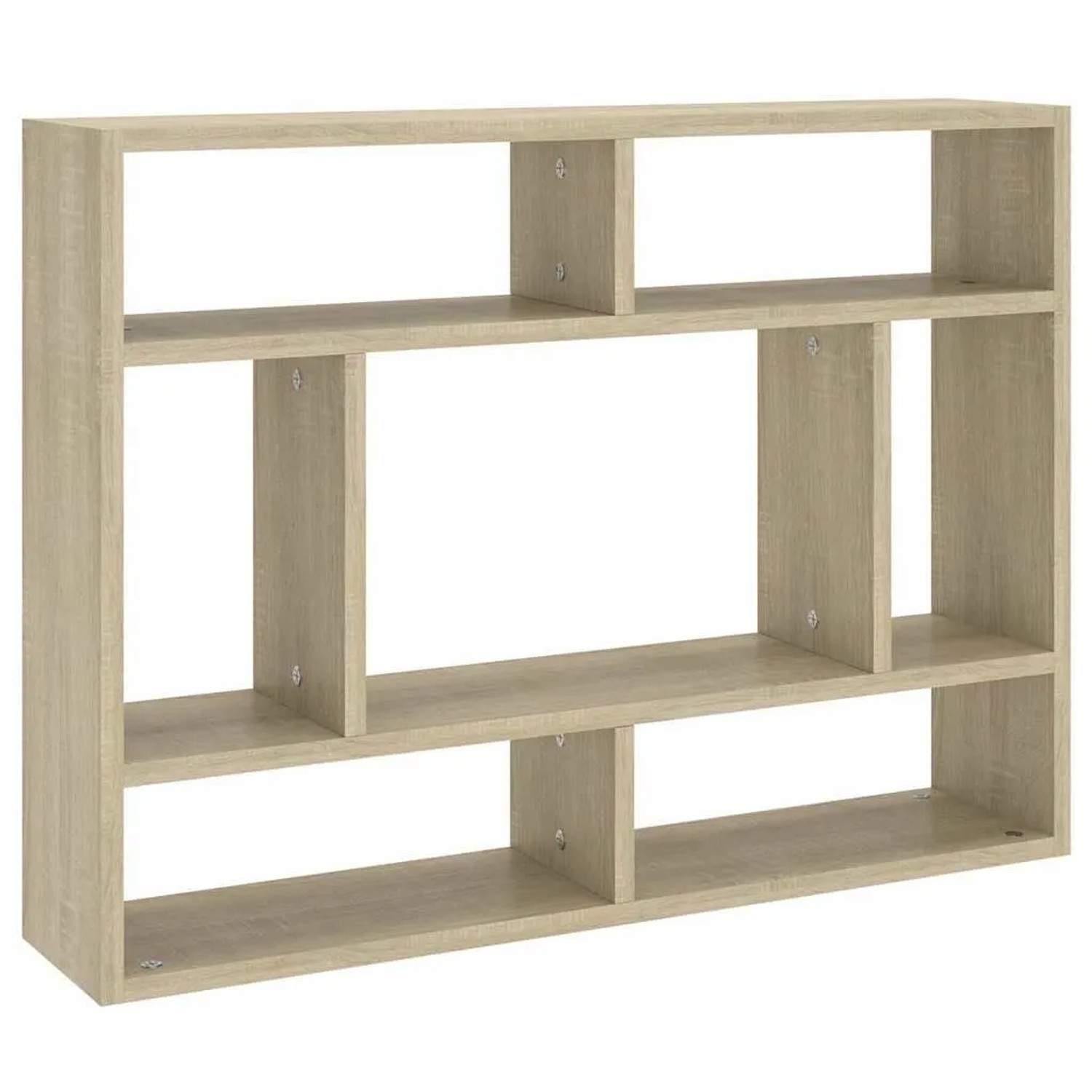 vidaXL Wandregal Sonoma-Eiche 75x16x55 cm Holzwerkstoff 803005