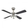 Westinghouse Deckenventilator Princess Euro, 105 cm, Zinn-Optik mit Beleuchtung.