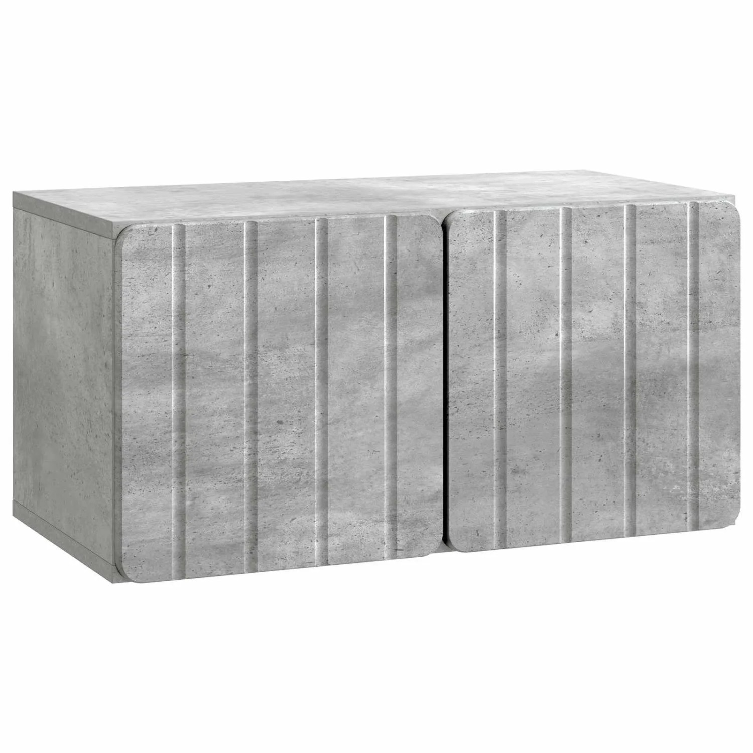 vidaXL Wandmontierter TV-Schrank Betongrau 59,5 x 31 x 30 cm 898368