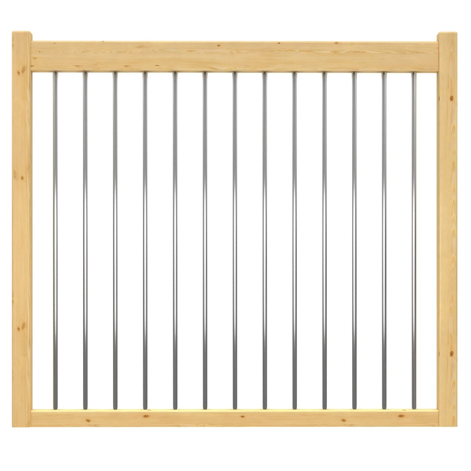 Dolle Brüstungsgeländer zu Raumspartreppe Lyon Kiefer Metallstäbe 2 m FSC® günstig online kaufen