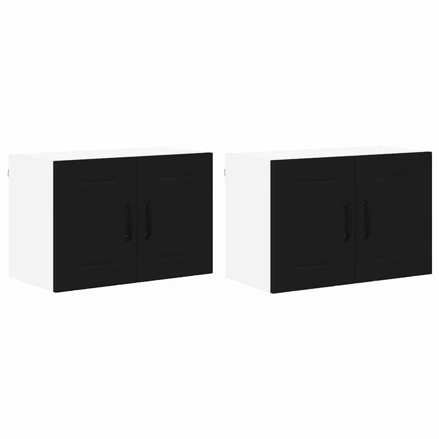 vidaXL Küchenschrank 2 Stk Schwarz 60 x 31 x 40 cm Holzwerkstoff 884917 günstig online kaufen