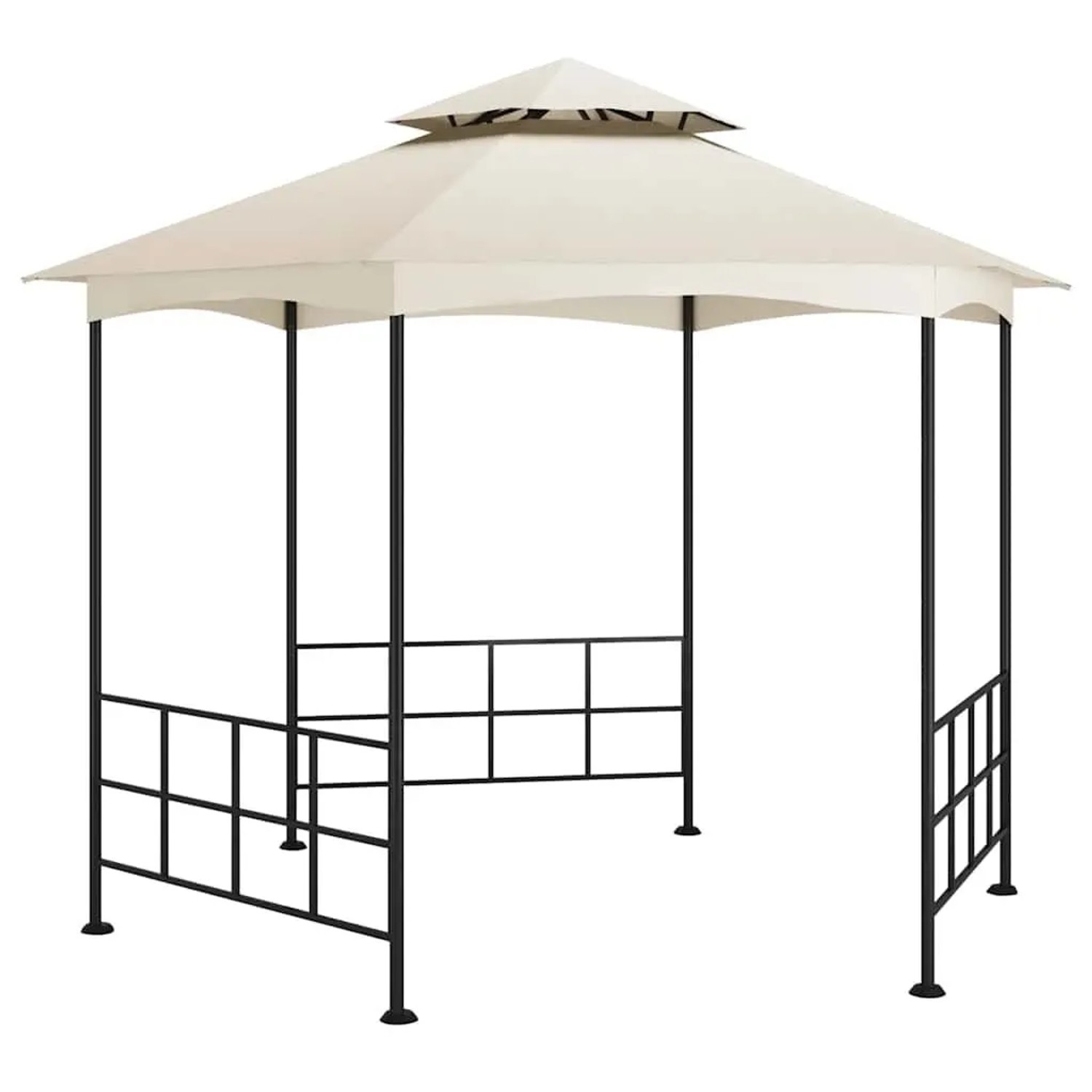 vidaXL Pavillon mit Seitenwänden 3,1x2,7 m Creme 313931