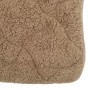 Nahaufnahme: vidaXL Winterbettdecke, taupe, Mikrofaser & Teddy-Fleece, gesteppt.