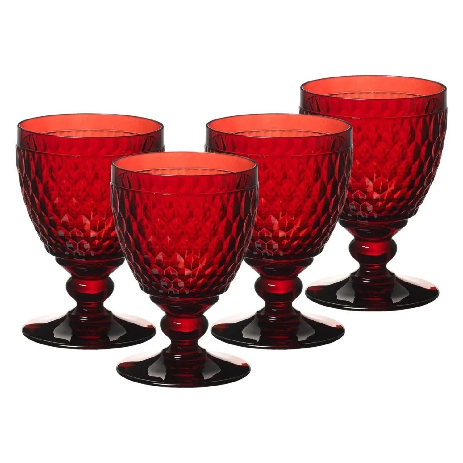 Villeroy & Boch Boston Coloured Wasserglas 250 ml 4er Set Rot