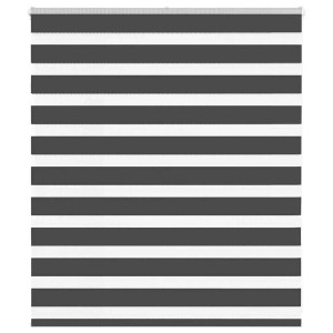 vidaXL Doppelrollo Schwarz 130x100 cm Stoffbreite 125,9 cm Polyester 4014215