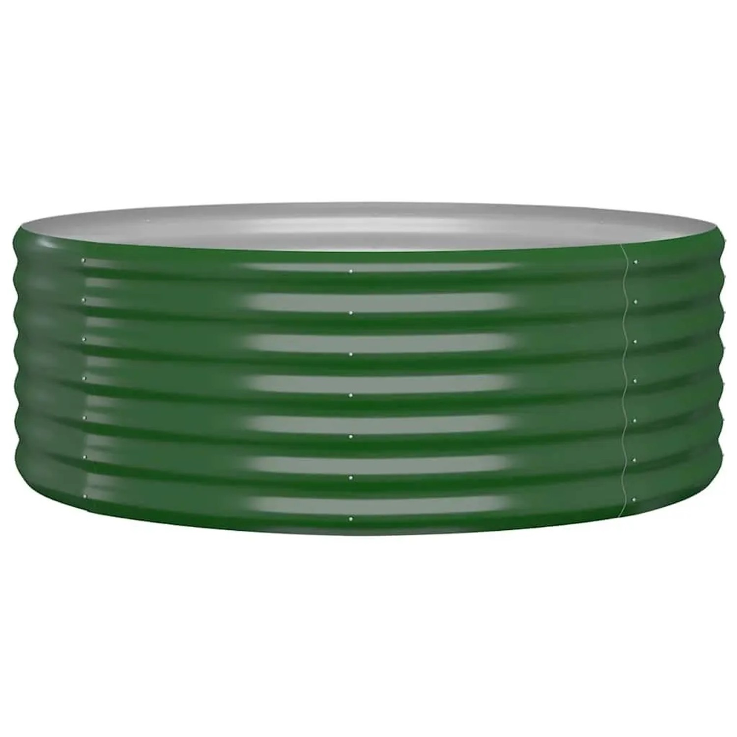 vidaXL Hochbeet Verzinkter Stahl 100x100x36 cm Grün 318983