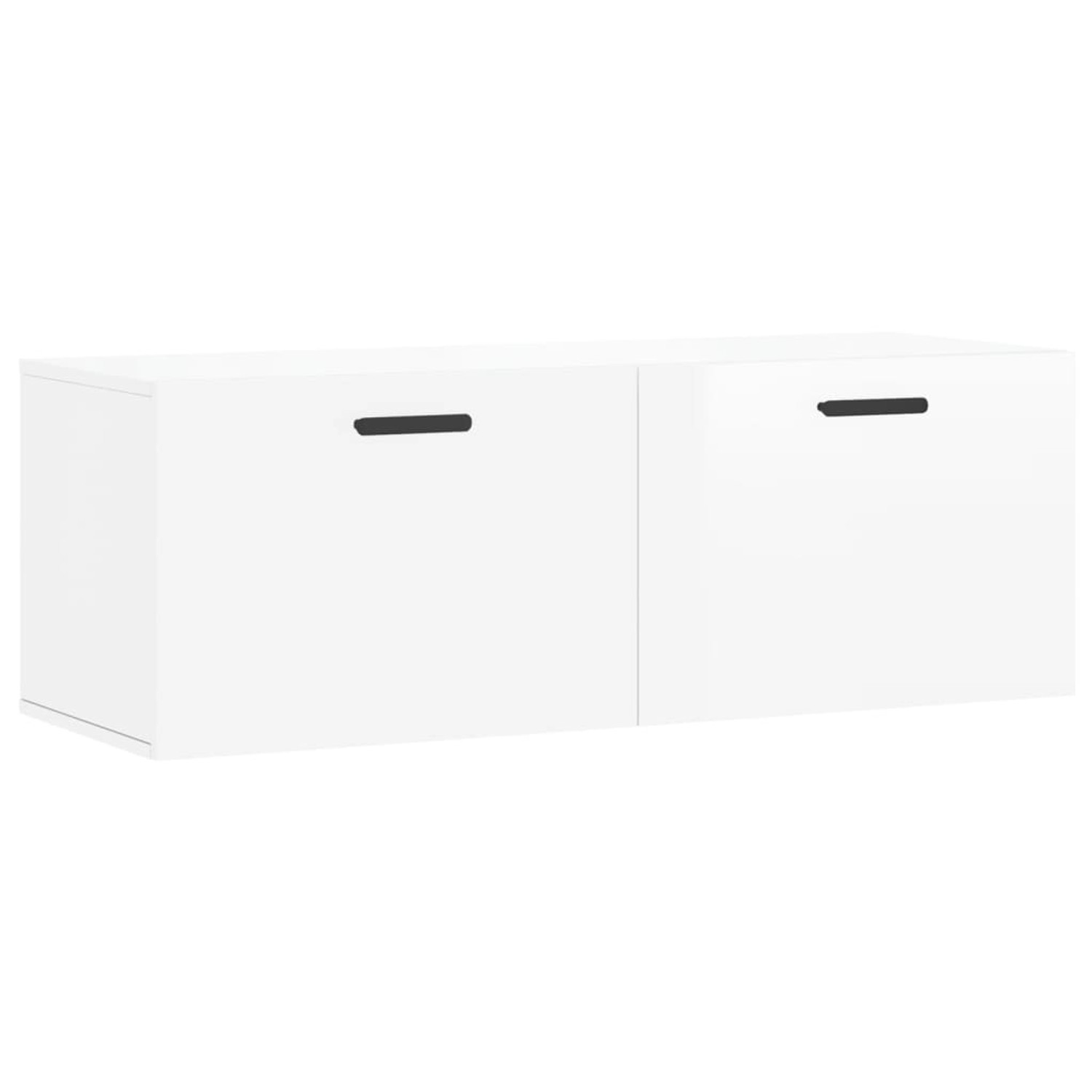 vidaXL Wandschrank Hochglanz-Weiß 100x36,5x35 cm Holzwerkstoff Modell 6 günstig online kaufen