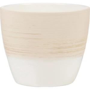 Scheurich Übertopf 950, Ø 16 cm, Vanilla Cream, Keramiktopf für Innenbereich.