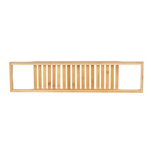 WENKO Badewannenablage Bambusa aus Bambus, Badewannenbrücke für Badutensilien.