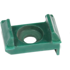 Grüner Floraworld Auflagebock aus Kunststoff für Zaunpfosten, 2,7x3,1 cm.
