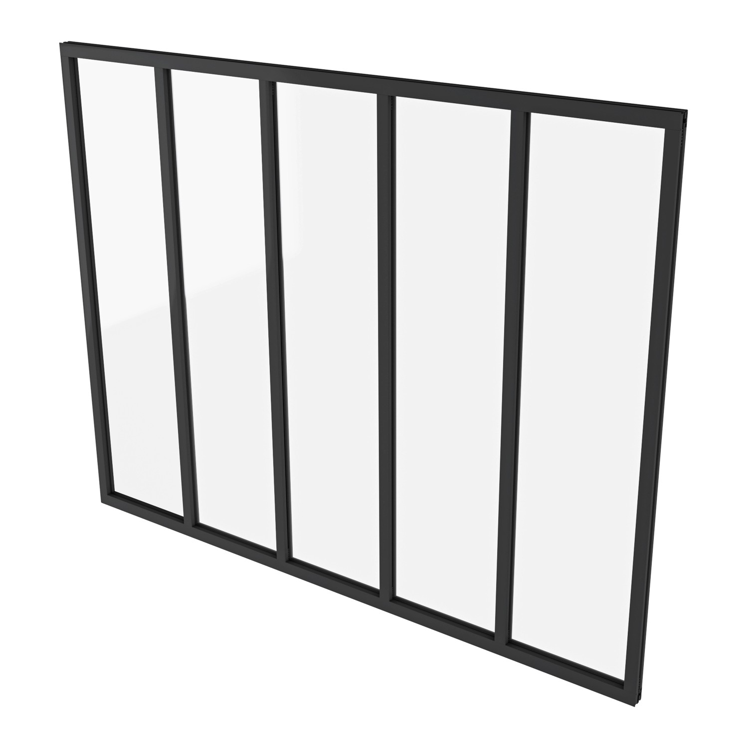 AICA Loftstil Innenfenster Ecklösung 153x108cm Glasfenster Industriestil Zi günstig online kaufen