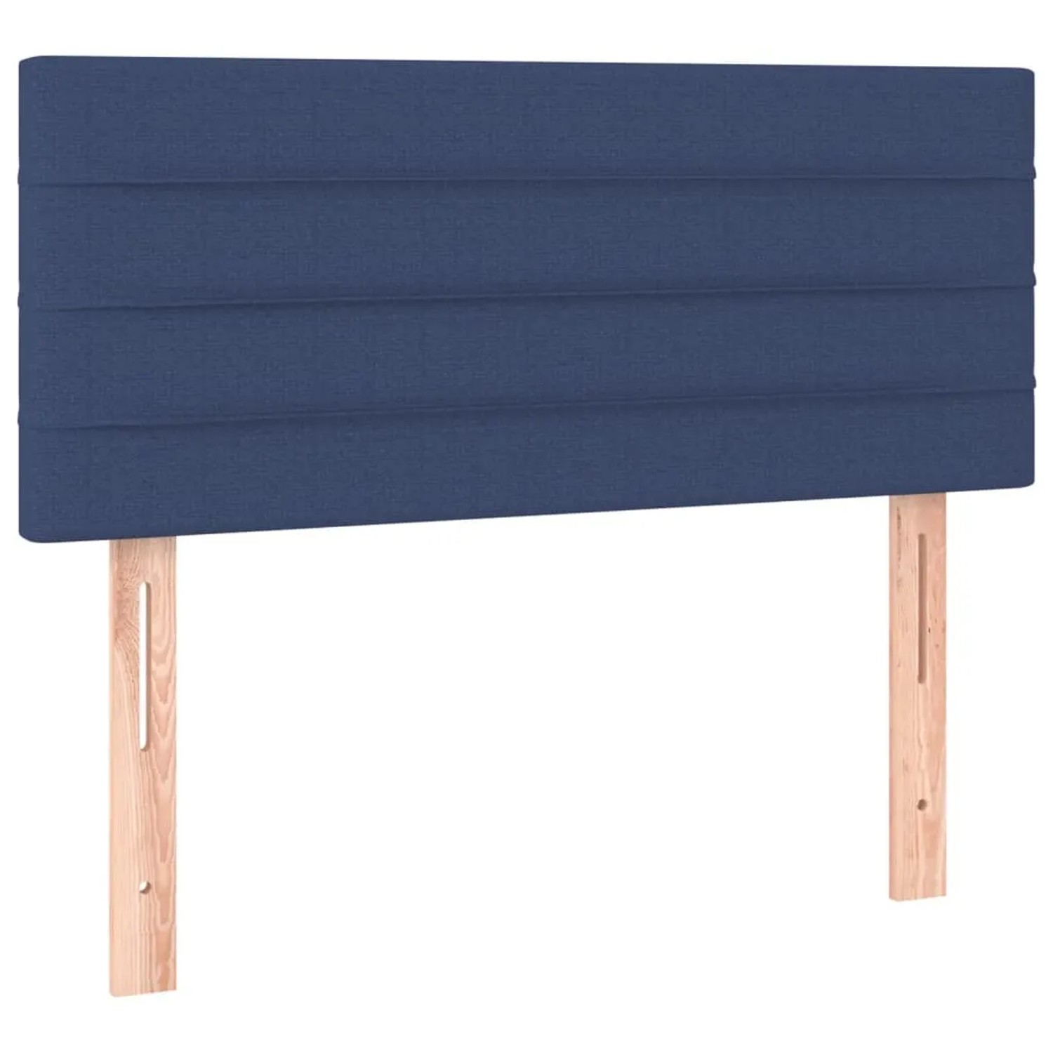 vidaXL LED Kopfteil Blau 100x5x78/88 cm Stoff 3121748