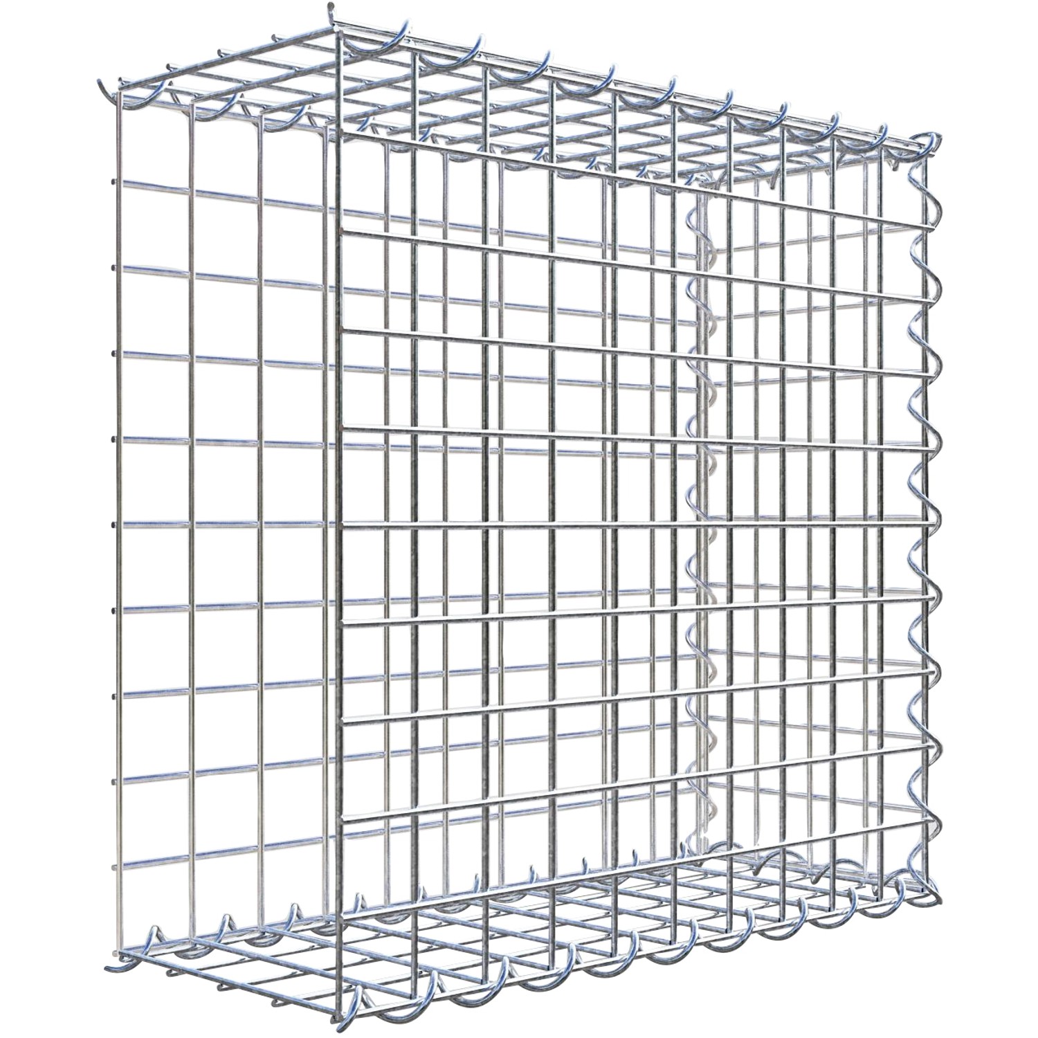 Gabiona Gabione-Anbaukorb Typ 2 50 x 50 x 20 cm Maschenw 5 x 5 cm