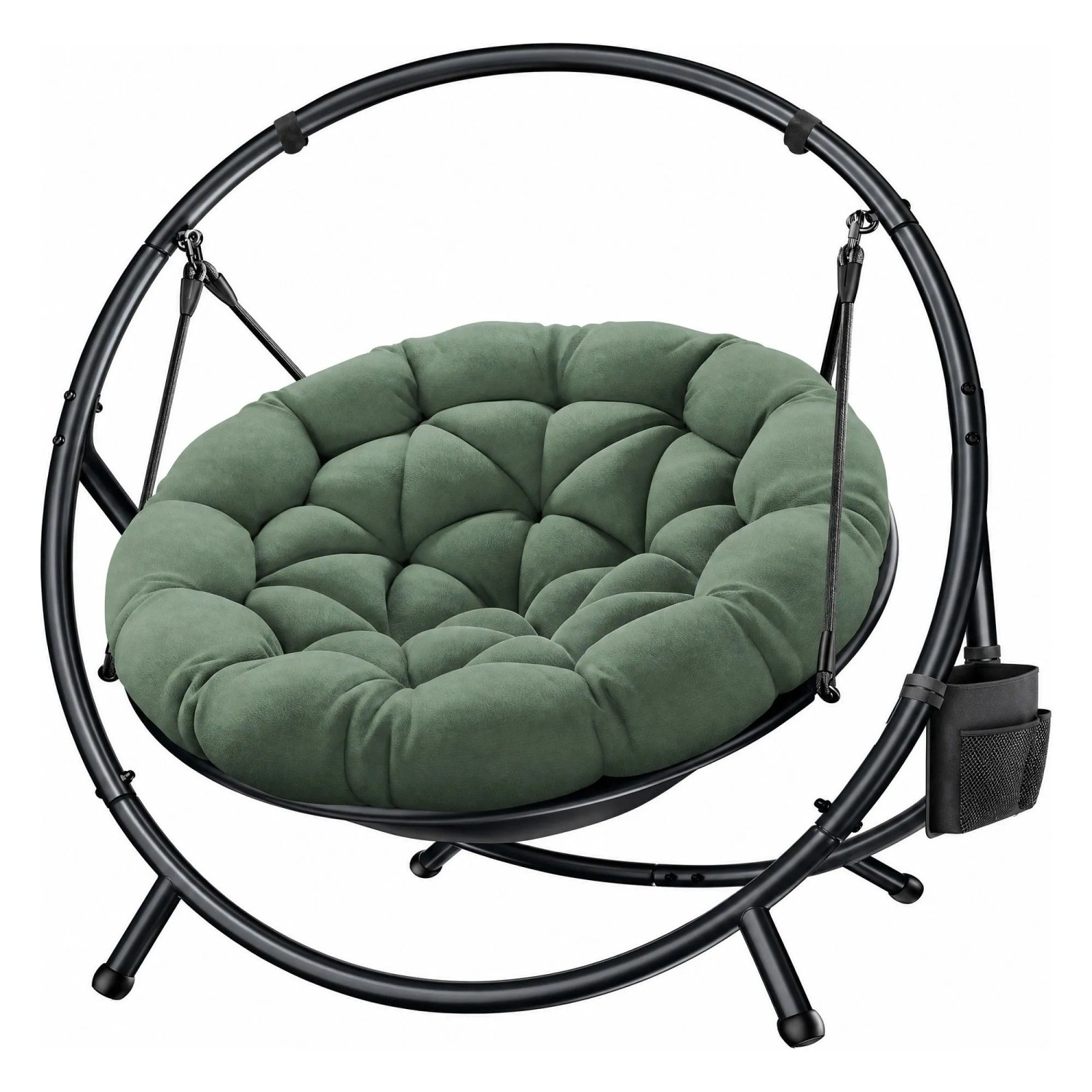 KESSER Hängesessel Bali Gestell und Kissen 150 kg Indoor und Outdoor Grün