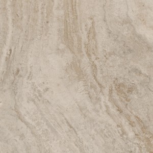 Matte, glasierte Bodenfliese Feinsteinzeug Travertino, 60x60 cm, in Steinoptik.