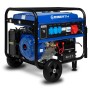 EBERTH Stromerzeuger 5500W mit Fahrwerk, E-Start und 13 PS Benzinmotor. Mobiles Notstromaggregat für Baustelle und Garten.