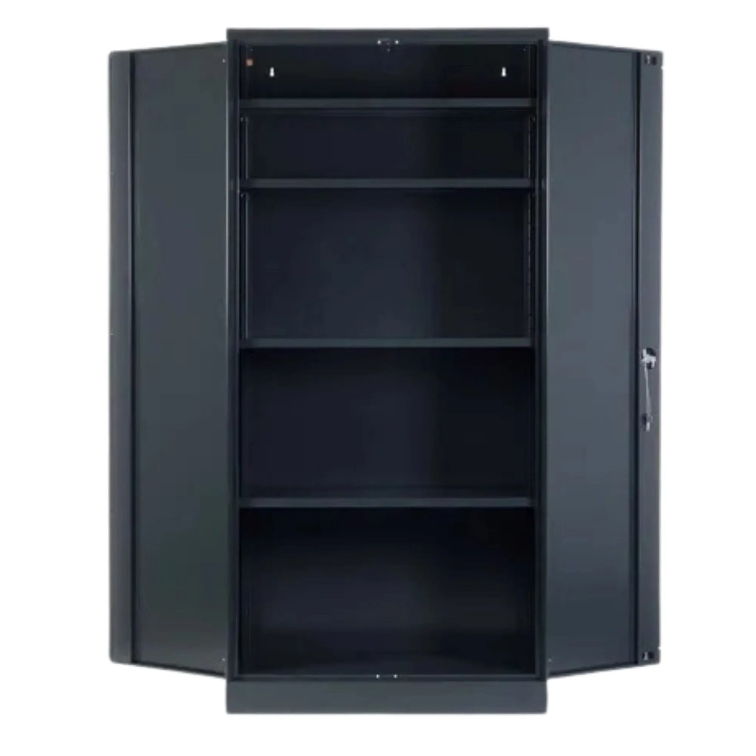 PROREGAL Stahlschrank Bee 10 Fachböden HxBxT 195 x 92 x 60 cm Pulverbeschichtetes & Verstärktes Fachbodenmaterial Anthrazit & Anthrazit