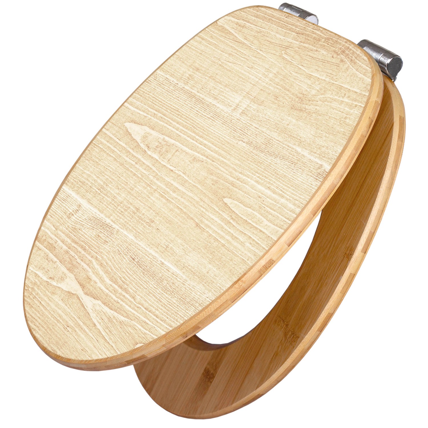 Banjado Design WC Sitz Bambus Holz Toilettendeckel Mit Absenkautomatik Klod günstig online kaufen