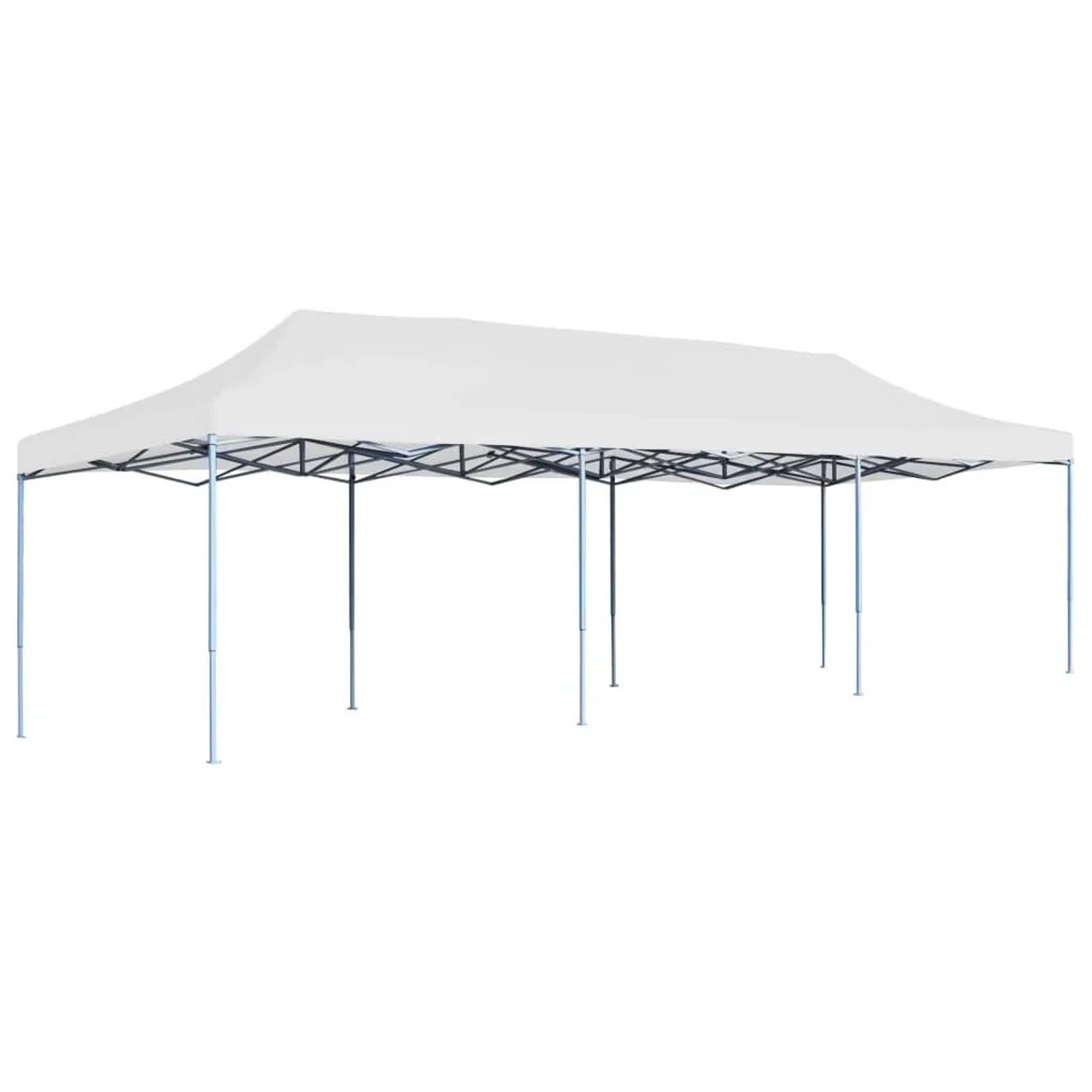 vidaXL Pop-Up Partyzelt Faltbar 3 x 9 m Weiß 48872