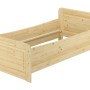 Erst-Holz Seniorenbett 100 x 220 Überlänge Kiefer Massiv mit Rollrost Modell 42_3