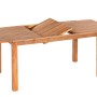 Ausziehbarer Gartentisch aus Akazienholz, Teil des 5-tlg. Merxx Capri Gartenmöbel-Sets.