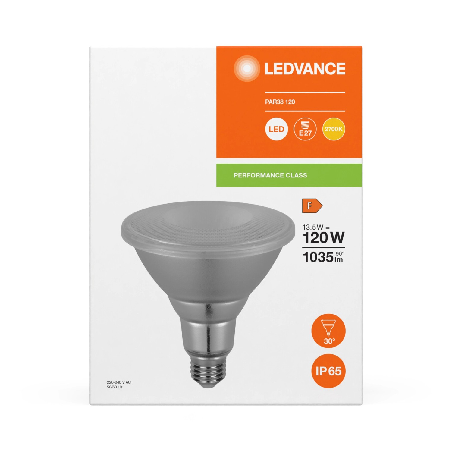LEDVANCE E27 LED Leuchtmittel, 13,5W, warmweiß, nicht dimmbar.