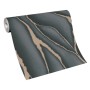 Rolle Erismann Vliestapete Elle 3 Flow Schwarz mit abstraktem Muster.