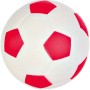 Jollypaw Ball, Moosgummi, Ø 5,5 cm, rot-weißer Apportierball für Hunde.