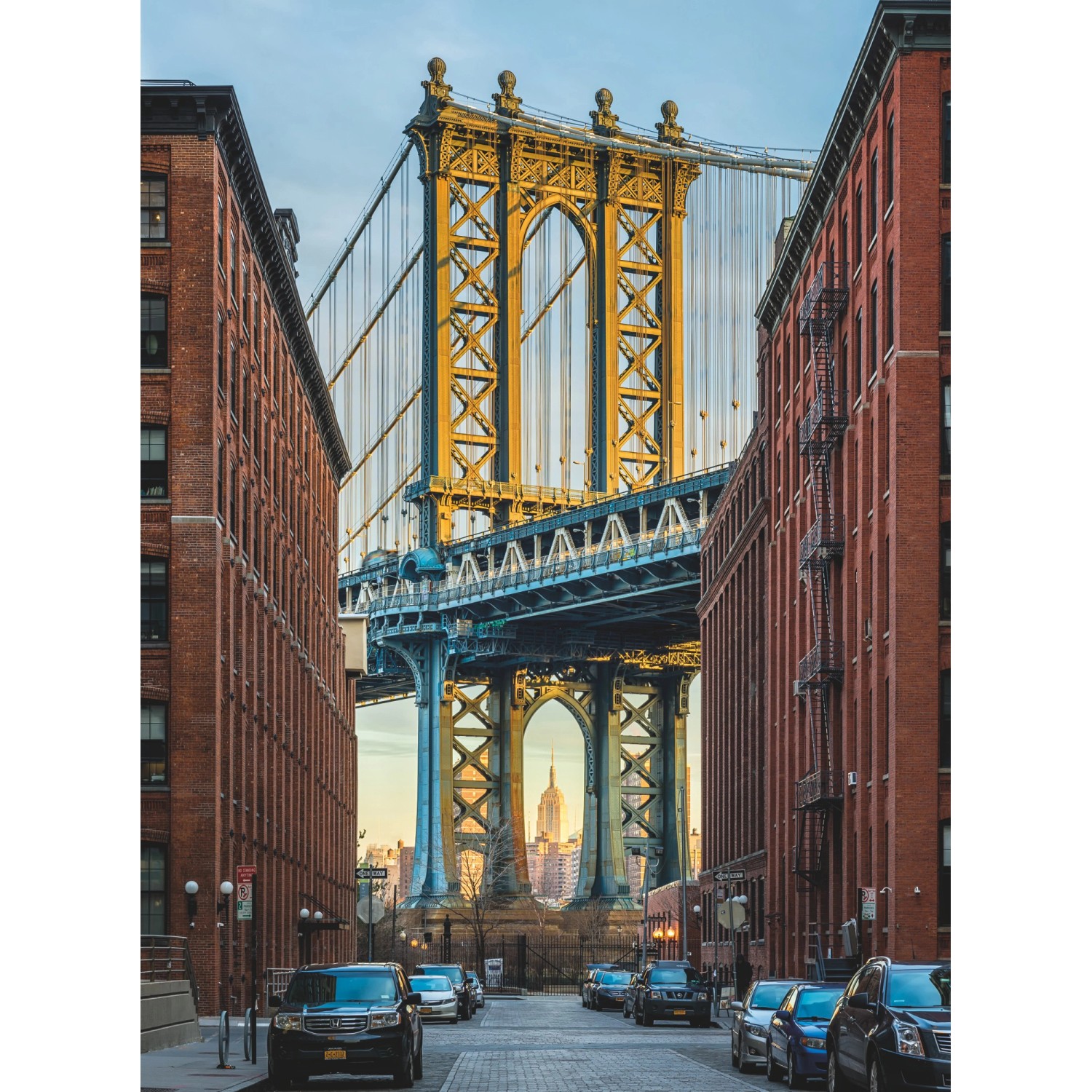 Sanders & Sanders Fototapete Brooklyn Braun Gelb und Blau 184 x 248 cm 6123 günstig online kaufen