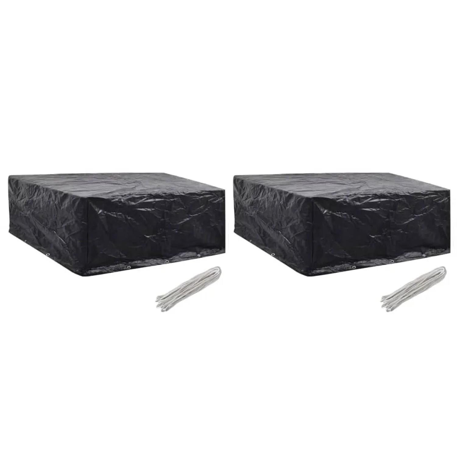 vidaXL Gartenmöbel-Abdeckungen 2 Stk 10 Ösen 260x260x90 cm 279130
