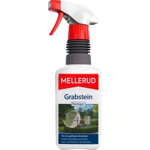 Mellerud Grabsteinreiniger 0,5 l Flasche zur Reinigung und Pflege von Grabsteinen.