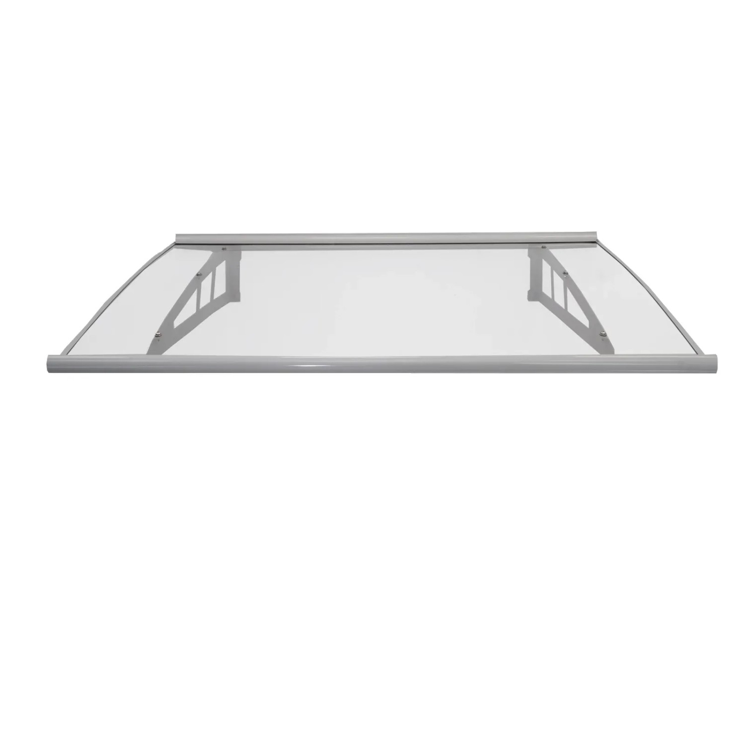 TRUTZHOLM Vordach 145 x 100 cm Aluminium Türdach Türvordach