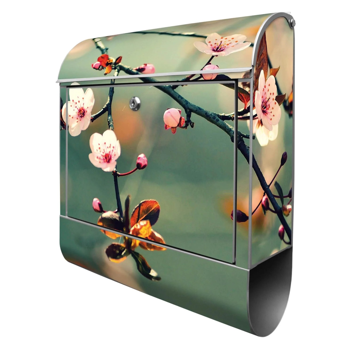 Banjado Design Briefkasten Silber Pulverbeschichtet 39x47x14cm 2 Schlüssel günstig online kaufen