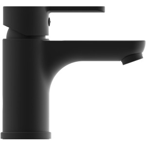 Schwarze, matte Schütte Waschtischarmatur Denver für das Badezimmer.