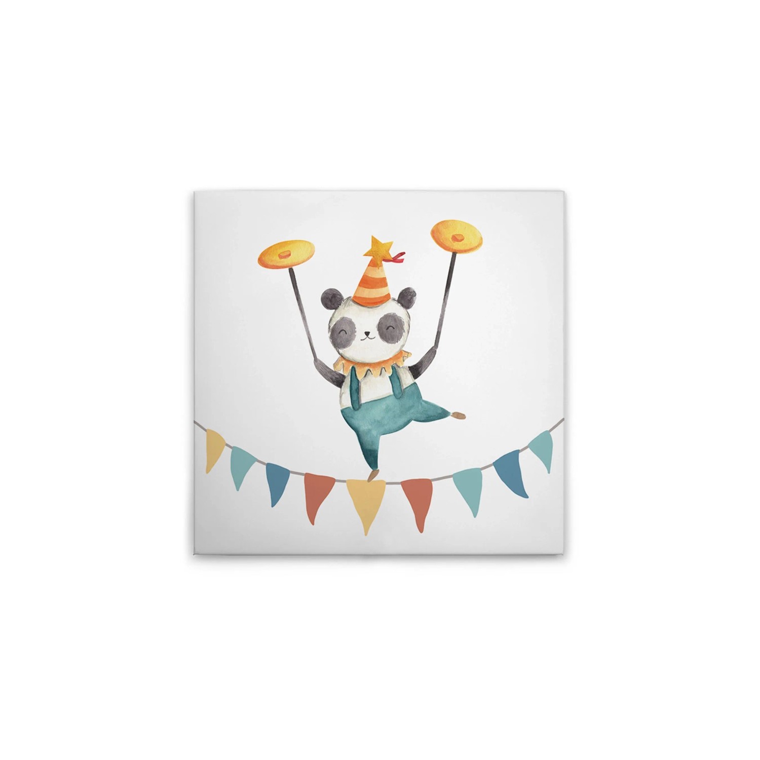 Tadessi Leinwandbild - M1-No.50560 - Zirkus Wimpel - 30 x 30 cm - Quadratisch