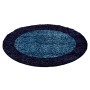 Runder, marineblauer Ayyildiz Hochflorteppich Life, Ø 120 cm.