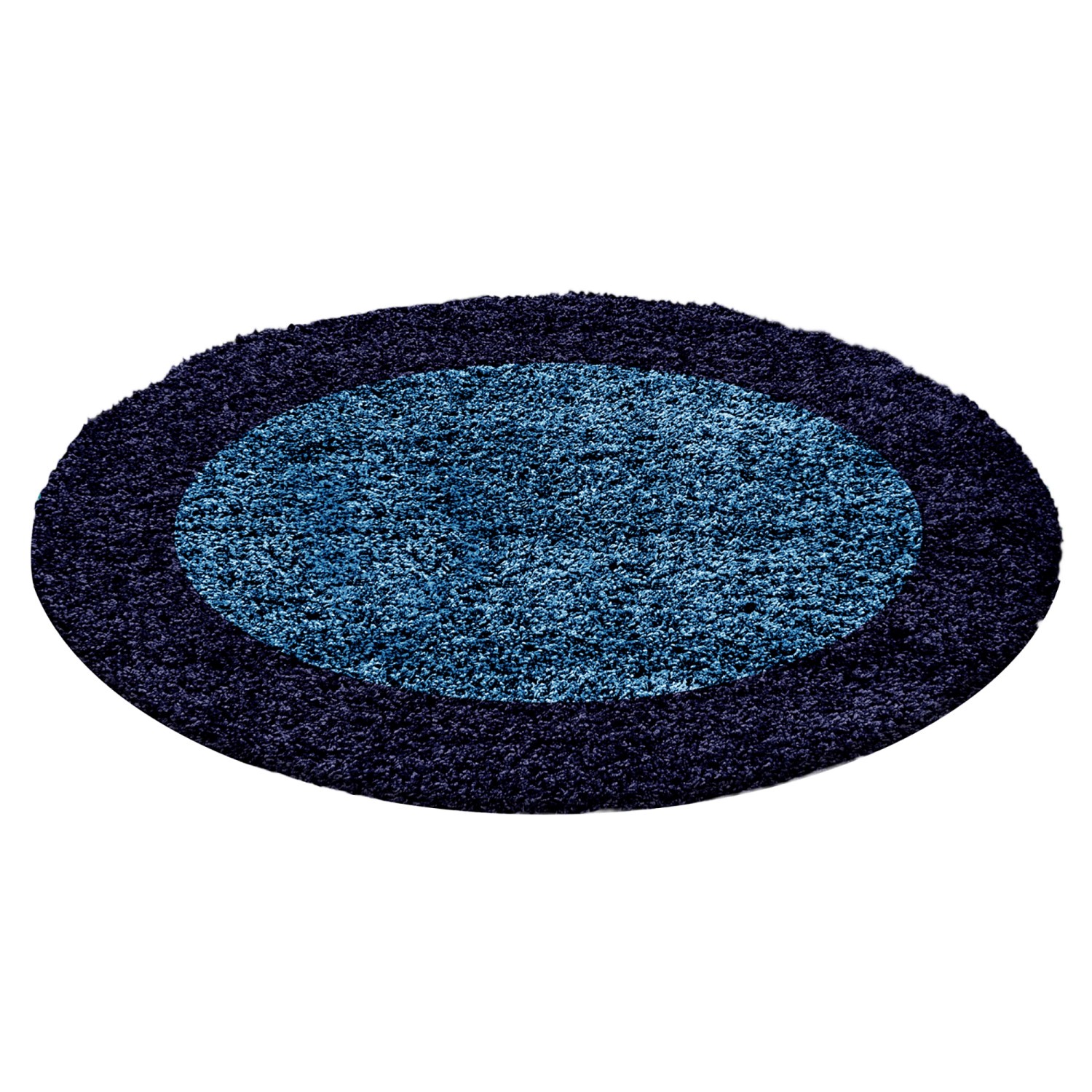 Thumbnail - Ayyildiz Hochflorteppich Life 1503 Marineblau Ø 120 cm