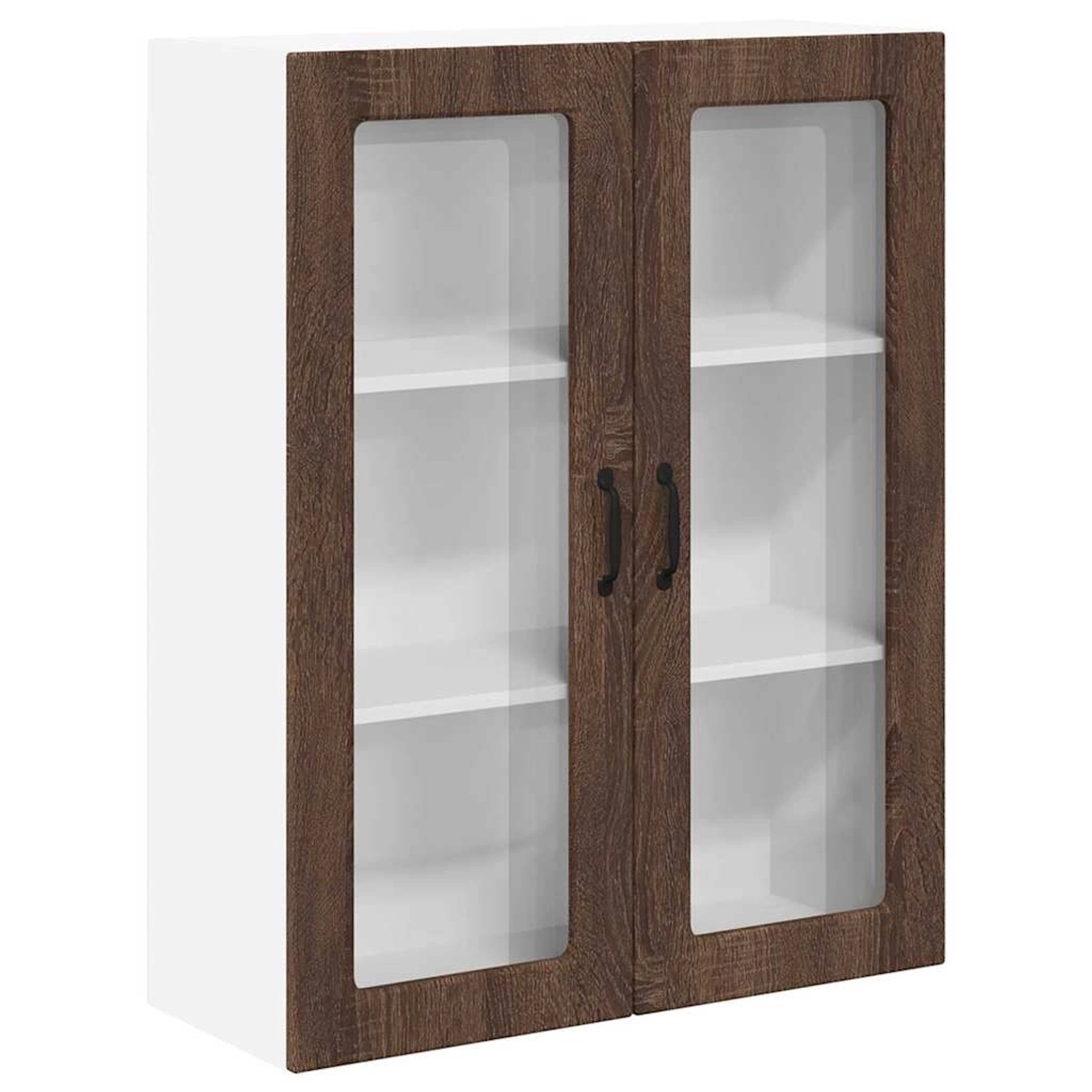 vidaXL Küchenwandschrank mit Regal Braun Eichen-Optik 80 x 31 x 100 cm 8851 günstig online kaufen